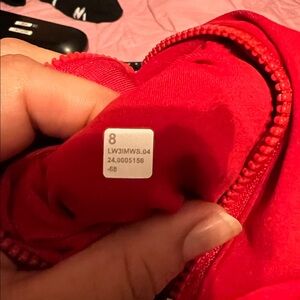 lululemon athletica Red Full-Zip define  Jacket